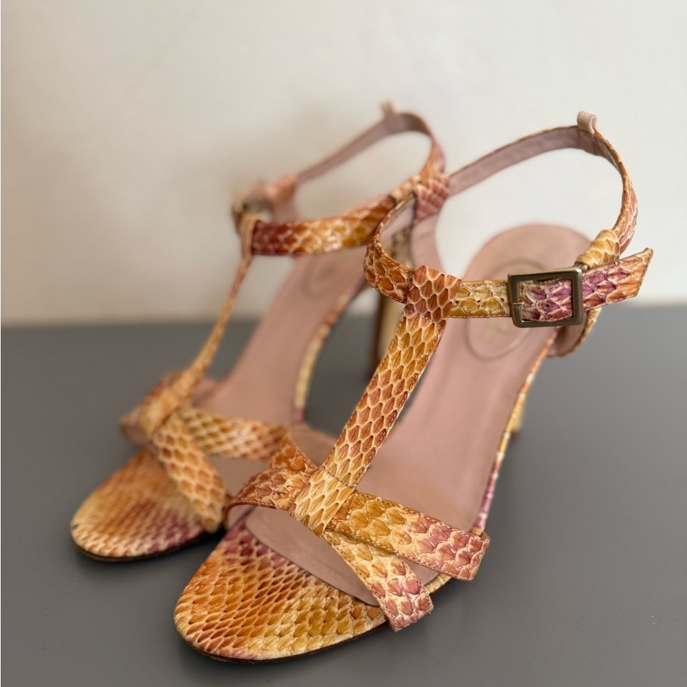 SJP by Sarah Jessica Parker Multicolor Snakeskin Heels